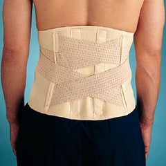 Patterson Medical Supply Lumbosacral Support Elcross® Medium Hook, Loop and Strap Closure 37-1/2 to 41-1/2 Inch Waist Circumference 11 Inch Adult
