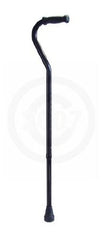 Graham-Field Offset Cane Steel 29 to 38 Inch Height Black