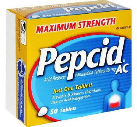 J & J Sales Antacid Pepcid® AC 20 mg Strength Tablet 50 per Box