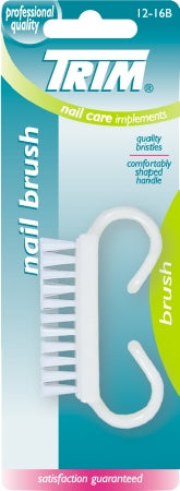 Pacific World Corporation Nail Brush Trim® Nylon Bristles White