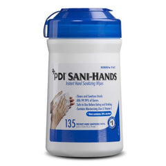 Professional Disposables Hand Sanitizing Wipe Sani-Hands® 135 Count Ethyl Alcohol Wipe Canister