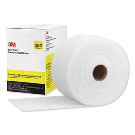 3M™ Easy Trap Duster, 8" x 125 ft, White, 1 - 250 Sheet Roll/Carton