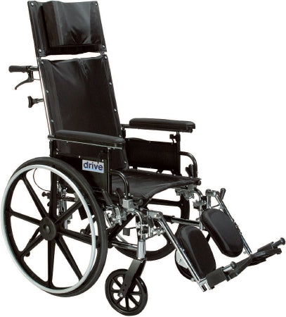 Drive Medical Lightweight Wheelchair drive™ Viper Plus Dual Axle Desk Length Arm Flip Back / Removable Padded Arm Style Black Upholstery 12 Inch Seat Width 250 lbs. Weight Capacity