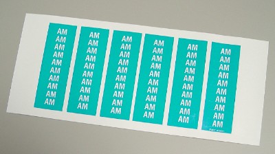 Color Coding Label - AM - Blue - 1,500 Labels