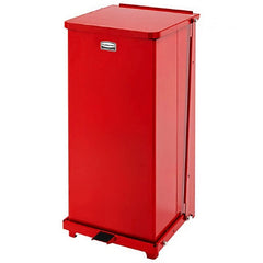 Lagasse Medical Waste Receptacle Rubbermaid® Defenders® 24 gal. Square Red Steel Step On - M-645710-2501 - Each