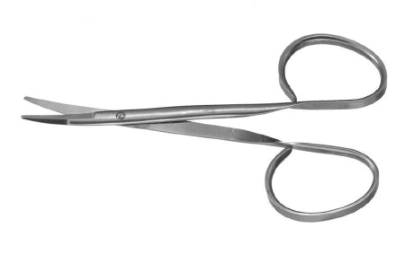 Blepharoplasty Scissors Padgett® Kaye 4-1/4 Inch Length Surgical Grade Stainless Steel NonSterile Finger Ring Handle Curved Blade