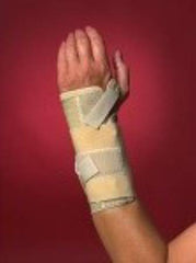 Scott Specialties Wrist Support with Tension Strap Elastic / Plastic Right Hand Black Medium