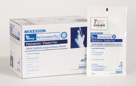 Surgical Glove McKesson Perry® Performance Plus Size 9 Sterile Pair Polyisoprene Extended Cuff Length Smooth Green Chemo Tested - M-646104-3155 - Case of 160