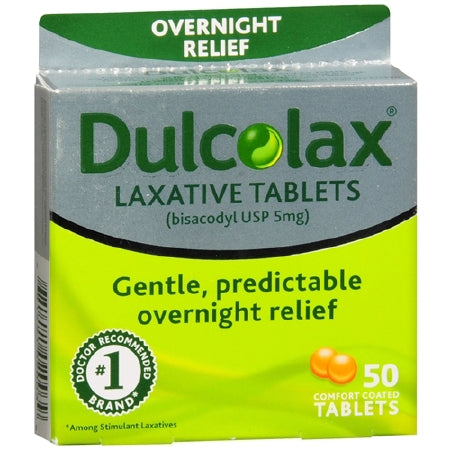 Boehringer Ingelheim Laxative Dulcolax® Tablet 50 per Box 5 mg Strength Bisacodyl USP