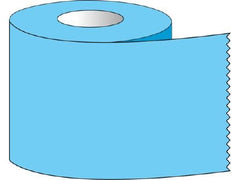 Shamrock Scientific Blank Label Tape Multipurpose Label Blue 1 X 500 Inch - M-646700-3034 - Each