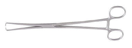 Miltex Tenaculum Forceps MeisterHand® Braun 10 Inch Length Surgical Grade German Stainless Steel NonSterile Ratchet Lock Finger Ring Handle Straight Squared 1 X 1 Atraumatic Prongs - M-647587-3494 - Each