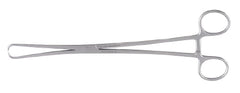 Tenaculum Forceps MeisterHand® Schroeder 10 Inch Length Surgical Grade German Stainless Steel NonSterile Ratchet Lock Finger Ring Handle Curved 1 X 1 Atraumatic Prongs