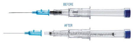 Retractable Technologies Peripheral IV Catheter VanishPoint® 24 Gauge 0.75 Inch Retracting Safety Needle - M-647693-4482 - Case of 4