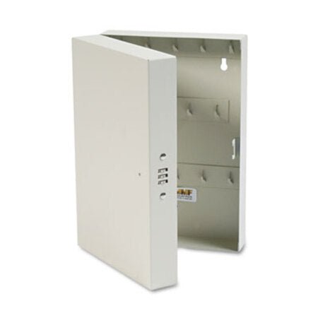 SteelMaster® Hook-Style Key Cabinet, 28-Key, Steel, Putty, 7-3/4"w x 3-1/4"d x 11-1/2"h