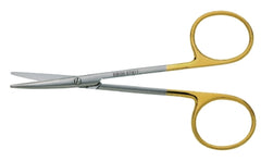 BR Surgical Strabismus Scissors BR Surgical Baby Metzenbaum 4-1/4 Inch Length Surgical Grade Stainless Steel NonSterile Finger Ring Handle Straight Blunt Tip / Blunt Tip - M-648462-4583 - Each