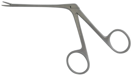 BR Surgical Ear Forceps BR Surgical Hartmann-Noyes 3 Inch Length Surgical Grade Stainless Steel NonSterile NonLocking Finger Ring Handle Straight Serrated Alligator Jaws - M-648467-4721 - Each