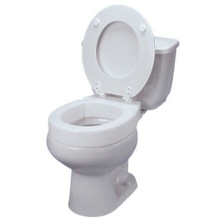Maddak Elongated Raised Toilet Seat Tall-Ette® 3 Inch Height White 350 lbs. Weight Capacity