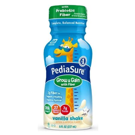 Abbott Nutrition Pediatric Oral Supplement PediaSure® Grow & Gain with Fiber Vanilla Flavor 8 oz. Bottle Ready to Use