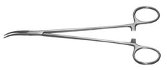 Miltex Hemostatic Forceps Padgett® Adson 9-1/4 Inch Length Surgical Grade Stainless Steel NonSterile Ratchet Lock Finger Ring Handle Curved Delicate Tips - M-649558-1423 - Each