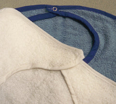 Standard Textile Bib Snap Closure Reusable 100% Cotton