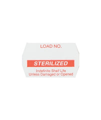 SPS Medical Supply Pre-Printed Label Barkley® Advisory Label White Sterilized Red Sterilization Label - M-649894-1610 - Box of 10