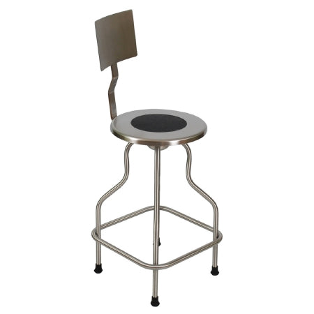 UMF Medical Exam Stool Backrest, Stainless Steel Spin Lift Screw Adjustment