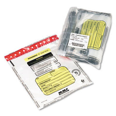 MMF Industries™ Tamper-Evident Deposit/Cash Bags, Plastic, 12 x 16, Clear, 100 Bags/Box
