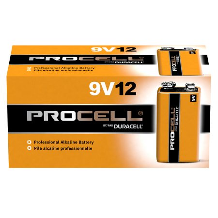 Duracell Alkaline Battery Duracell® Procell® 9V Cell 9V Disposable 12 Pack - M-651496-1119 - Case of 72