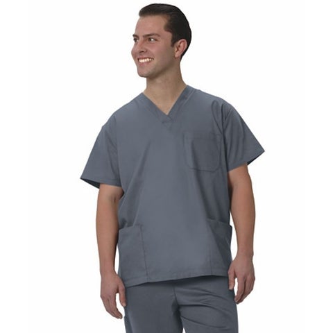 Fashion Seal Uniforms Scrub Shirt X-Large Ceil Blue 3 Pockets Short Set-In Sleeve Unisex - M-1110007-2542 - Each