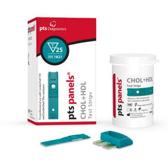 PTS Diagnostics Reagent Test Strip PTS Panels® Cardiac / Lipids / General Chemistry HDL Cholesterol (HDL-C) For Cardiochek PA 25 Strips