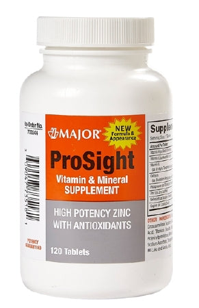 Major Pharmaceuticals Multivitamin Supplement Prosight Vitamin A / Ascorbic Acid 5000 IU - 60 mg Strength Capsule 120 per Bottle