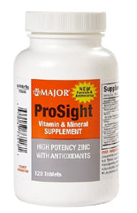 Major Pharmaceuticals Multivitamin Supplement Prosight Vitamin A / Ascorbic Acid 5000 IU - 60 mg Strength Capsule 120 per Bottle