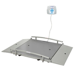 Health O Meter Wheelchair Scale Health O Meter® Digital LCD Display 1000 lbs. / 454 kg Capacity Gray AC Adapter / Battery Operated