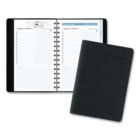 AT-A-GLANCE® The Action Planner Daily Appointment Book, 8 x 4.75, Black, 2021