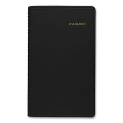 AT-A-GLANCE® Weekly Appointment Book Ruled for Hourly Appointments, 8.5 x 5.5, Black, 2021