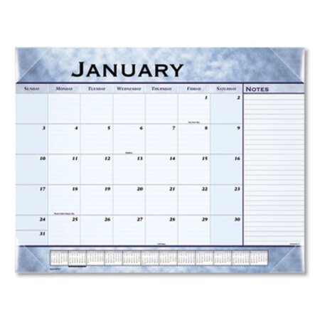 AT-A-GLANCE® Slate Blue Desk Pad, 22 x 17, Slate Blue , 2021