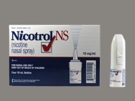 Pfizer Stop Smoking Aid Nicotrol® NS 10 mg Strength Nasal Spray
