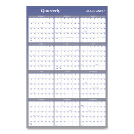 AT-A-GLANCE® Vertical/Horizontal Erasable Wall Planner, 24 x 36, 2021