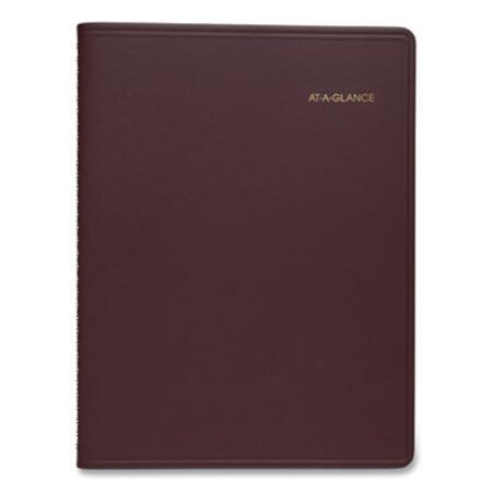 AT-A-GLANCE® Weekly Appointment Book, 11 x 8.25, Winestone, 2021-2022