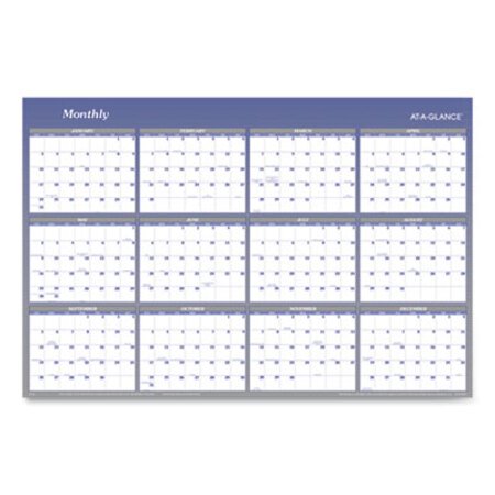 AT-A-GLANCE® Vertical/Horizontal Erasable Wall Planner, 32 x 48, 2021