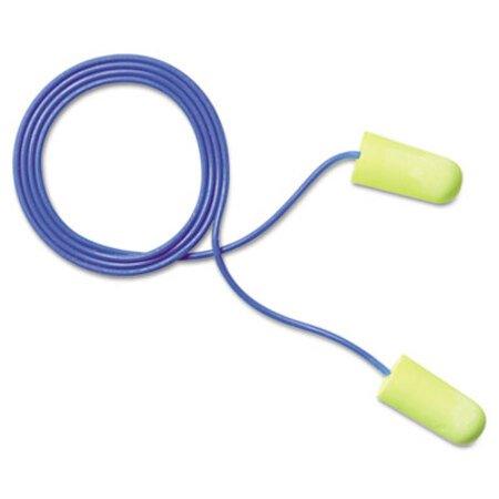 3M™ E·A·Rsoft Yellow Neon Soft Foam Earplugs, Corded, Regular Size, 200 Pairs