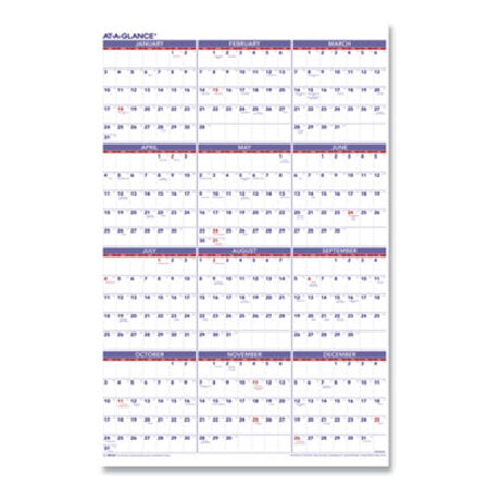 AT-A-GLANCE® Yearly Wall Calendar, 24 x 36, 2021