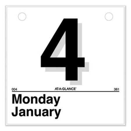 AT-A-GLANCE® Today Is Daily Wall Calendar Refill, 6 x 6, White, 2021