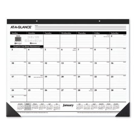 AT-A-GLANCE® Ruled Desk Pad, 24 x 19, 2021