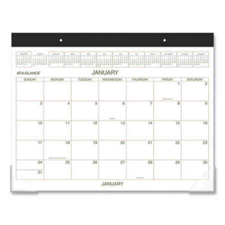 AT-A-GLANCE® Two-Color Desk Pad, 22 x 17, 2021