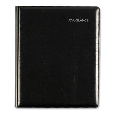 AT-A-GLANCE® Executive Weekly/Monthly Planner, 8.75 x 7, Black, 2021