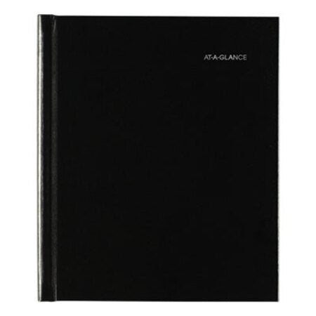 AT-A-GLANCE® Hard-Cover Monthly Planner, 8.5 x 7, Black, 2021