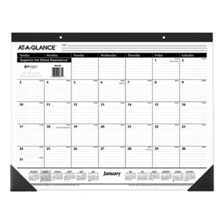 AT-A-GLANCE® Ruled Desk Pad, 22 x 17, 2021