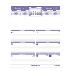 AT-A-GLANCE® Flip-A-Week Desk Calendar Refill, 7 x 6, White, 2021