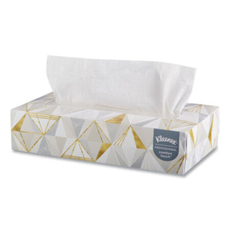 Kleenex® White Facial Tissue, 2-Ply, White, Pop-Up Box, 125 Sheets/Box